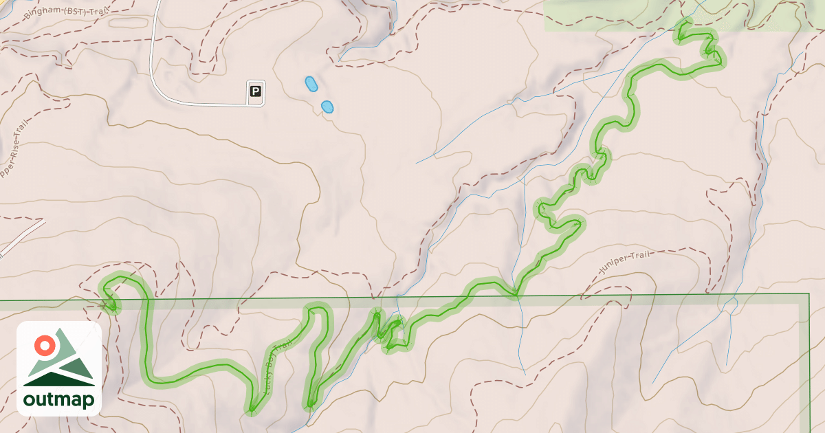 Map of Lucky Boy Trail