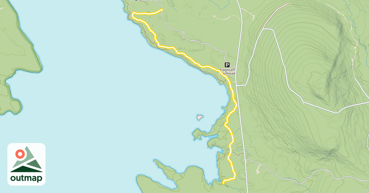 Map of Maine Hut Trail