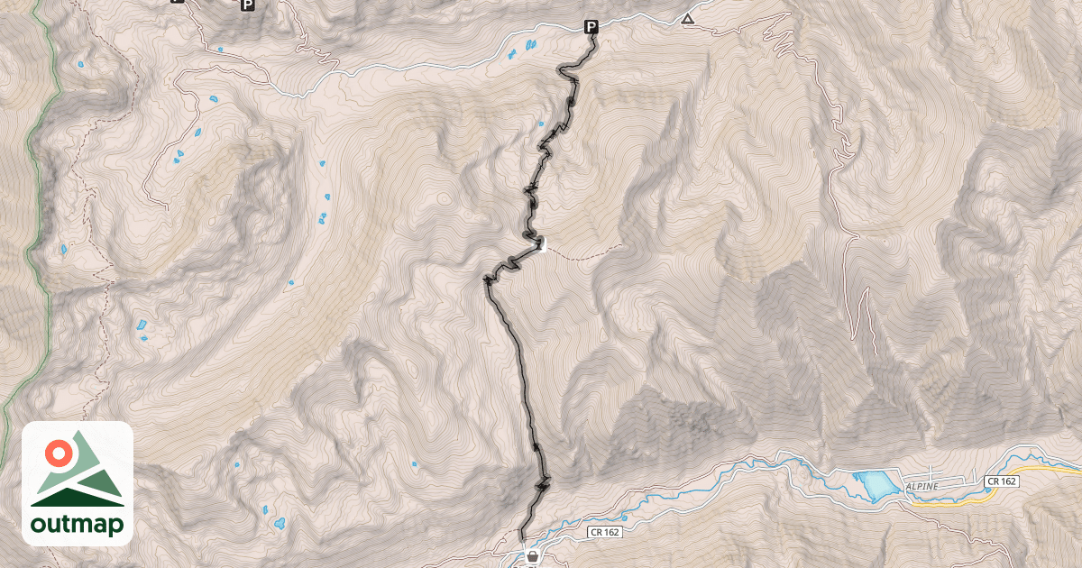 Map of Poplar Gulch Trail