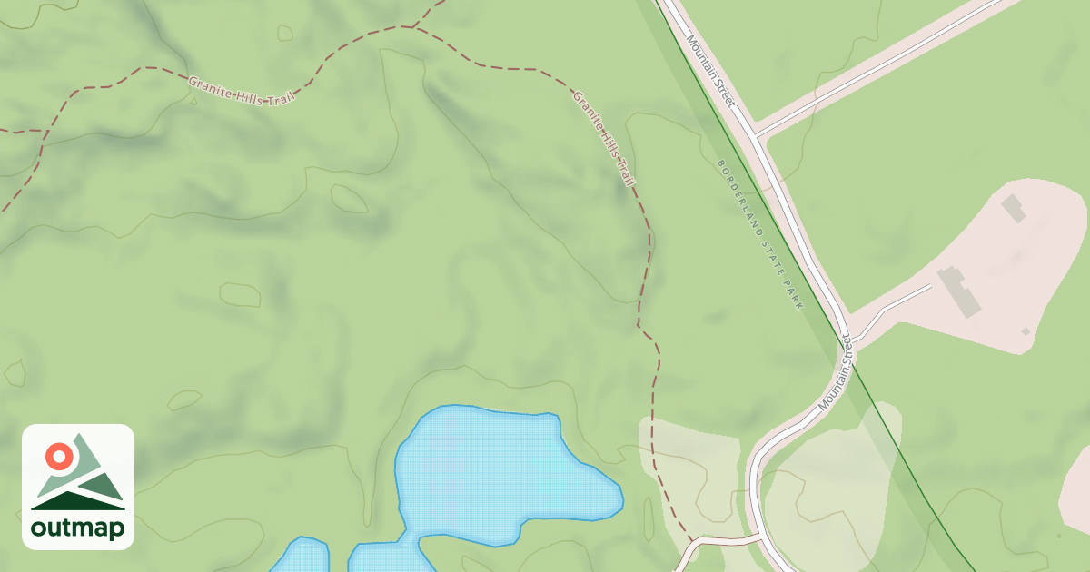 Map of Granite Hills Trail (Upper Loop)