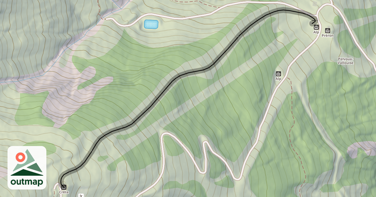 Map of Combe du Loup