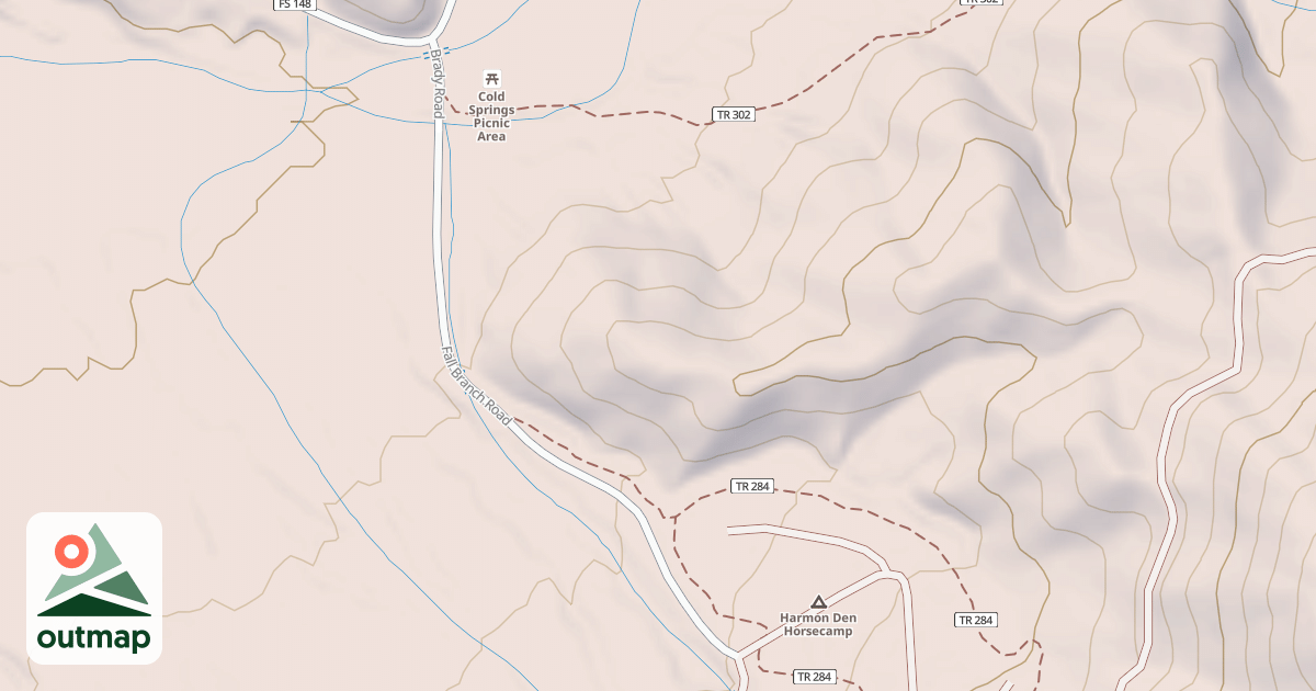 Map of BRADY ROAD