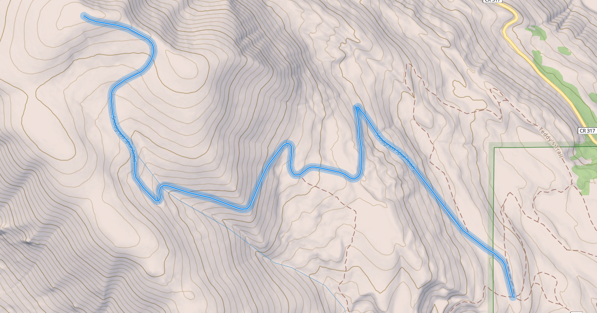 Map preview of Snodgrass Spur Road