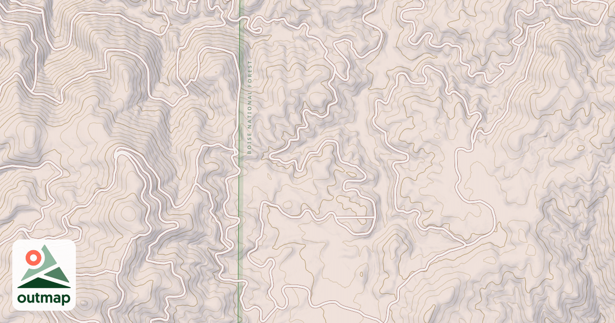 Map of BEAVER CREEK CUTOFF