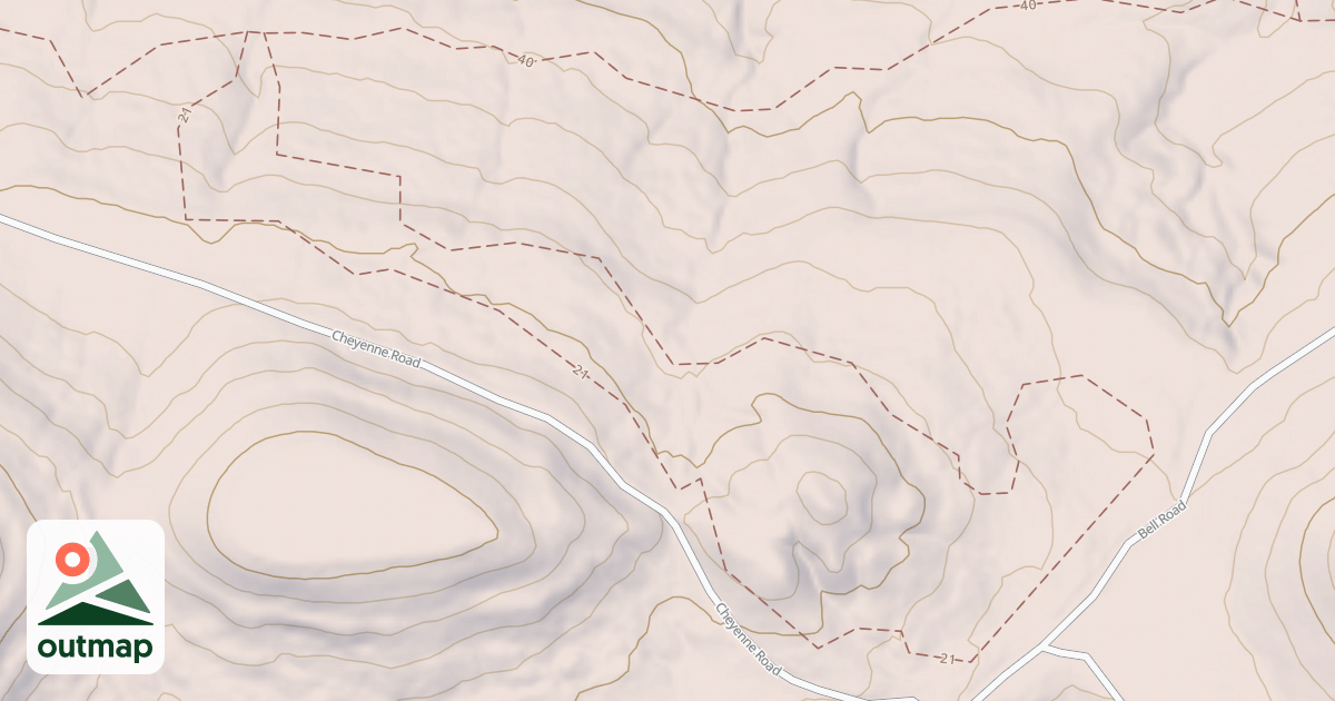 Map of BROCK CREEK #21