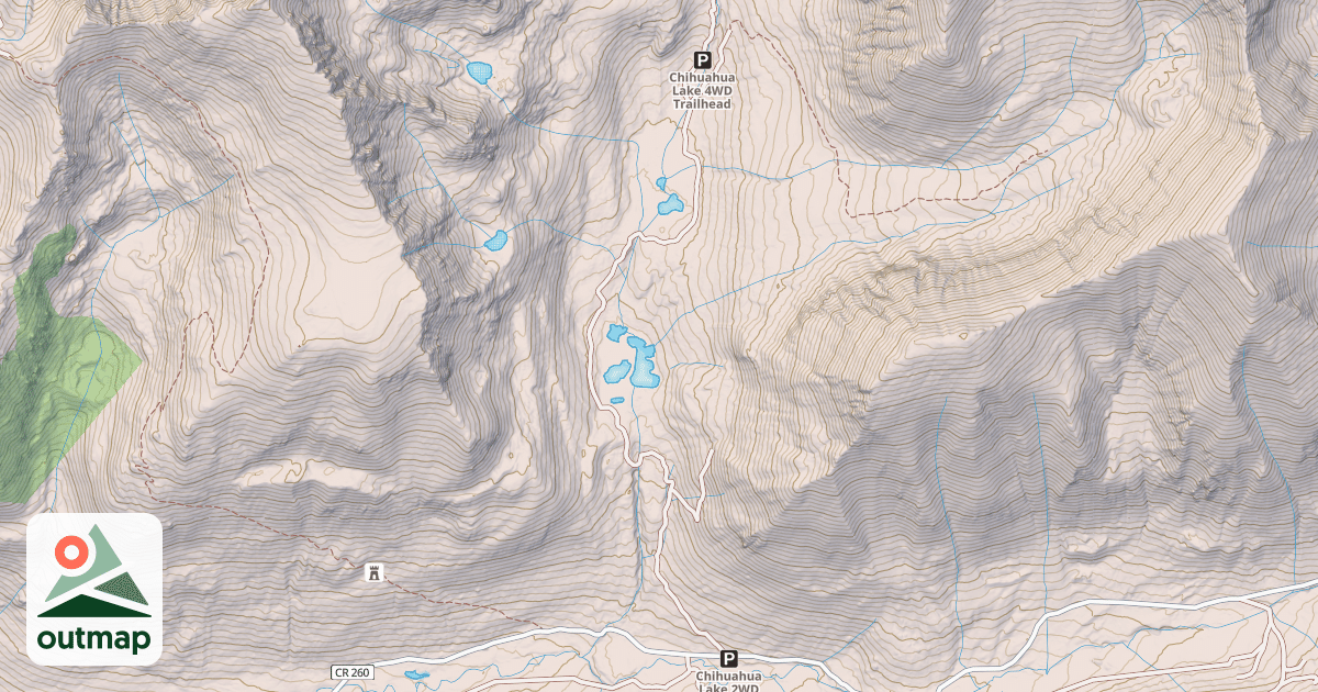 Map of CHIHUAHUA GULCH ROAD