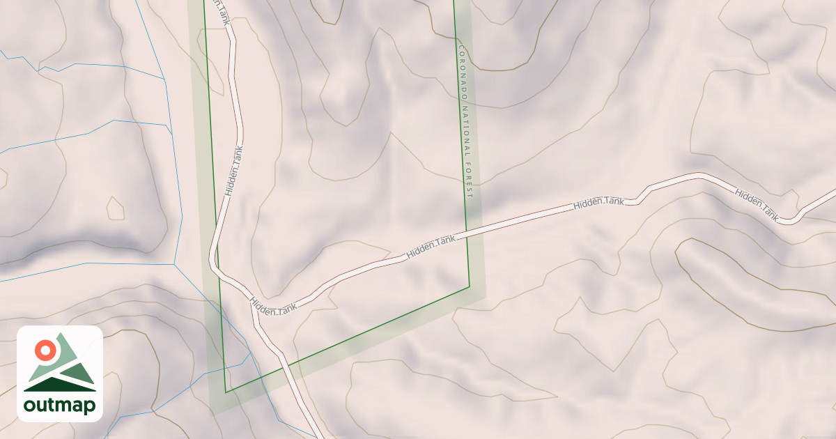 Map of HIDDEN TANK