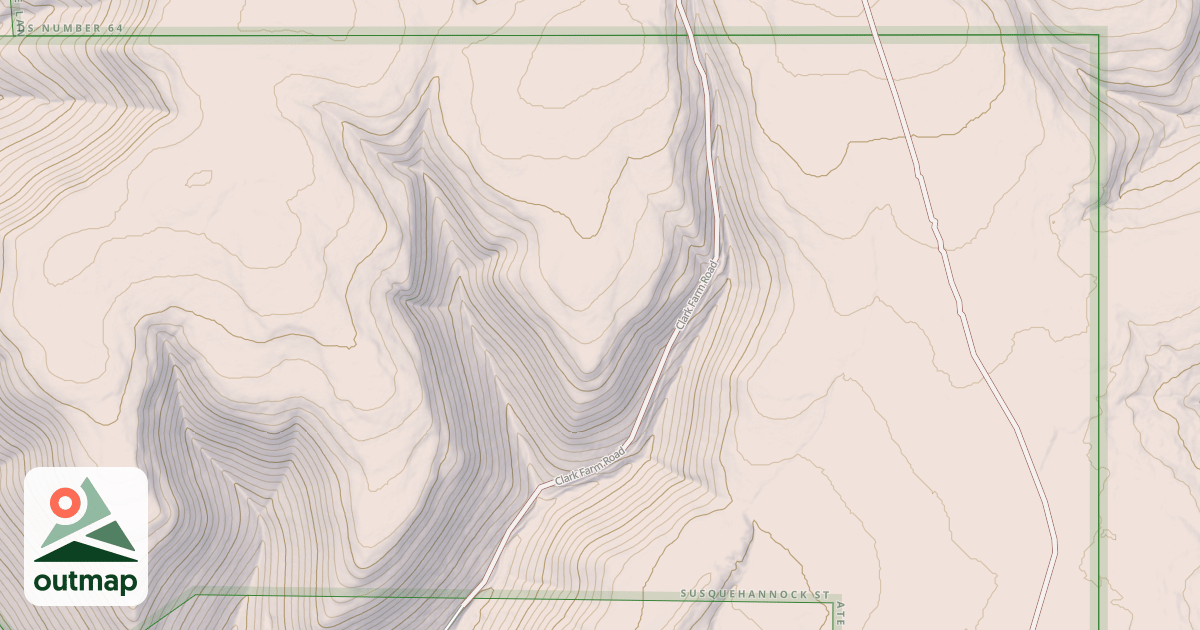 Map of Susquehannock State Forest Snowmobile Trails