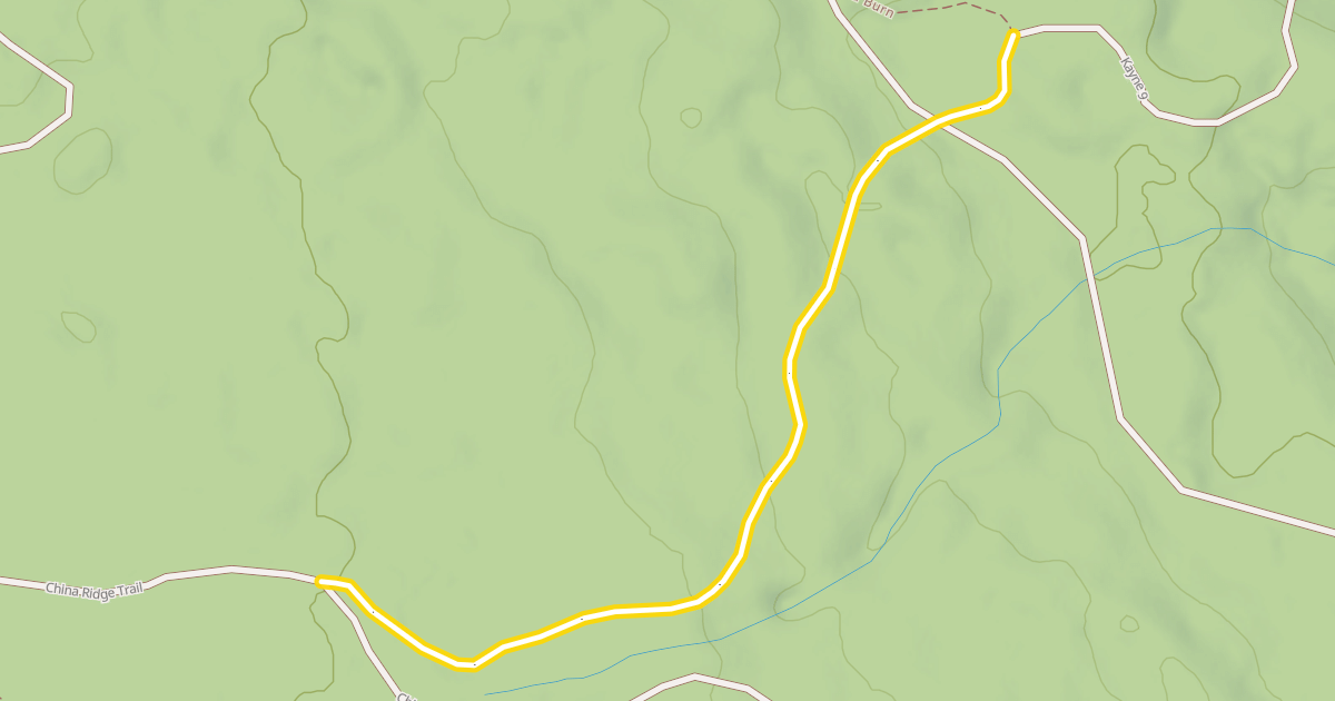 Map preview of China Ridge Trail