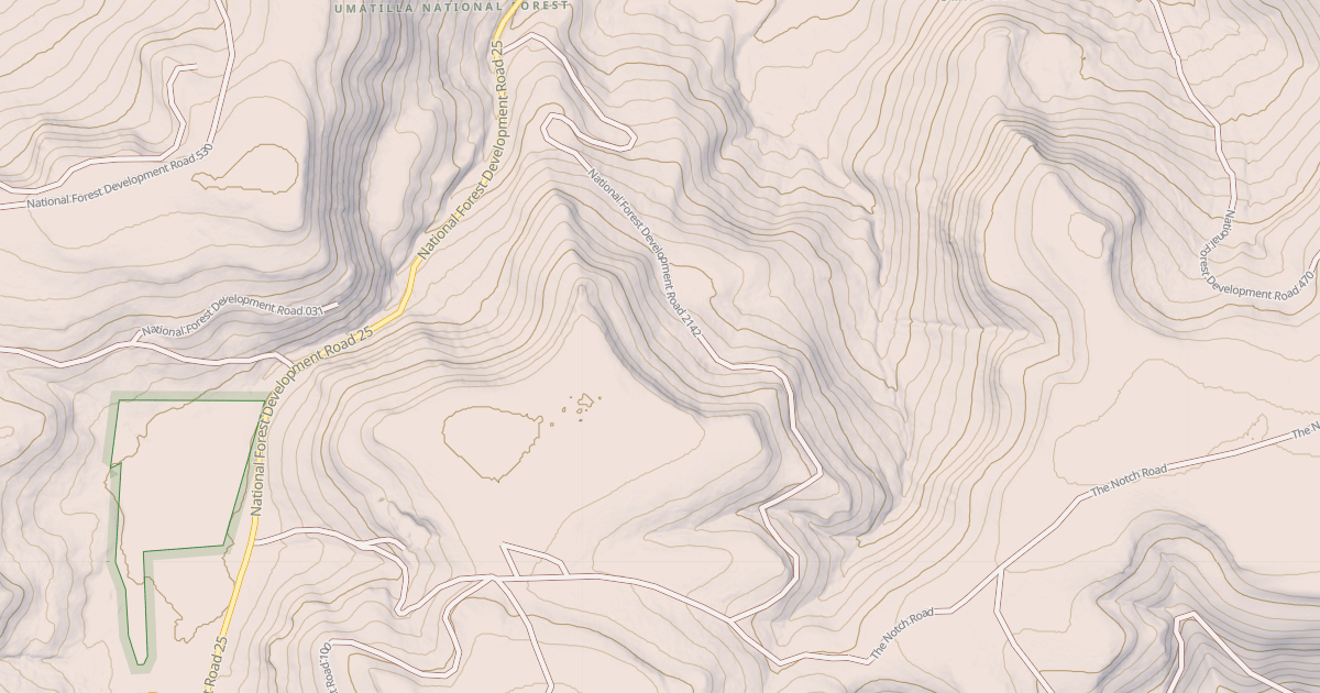 Map preview of USFS National Forest System Roads {4F64A85A-5077-44D9-8D4F-85B0A6516755}