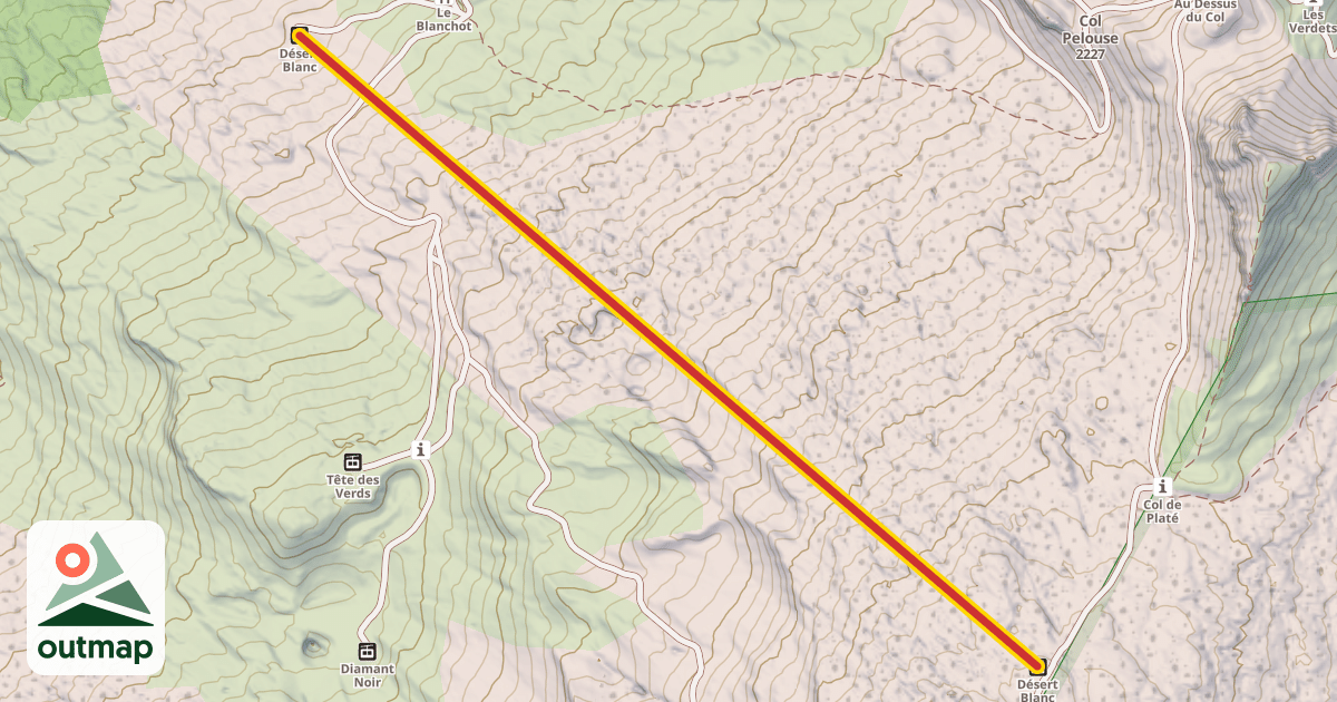 Map of Désert Blanc