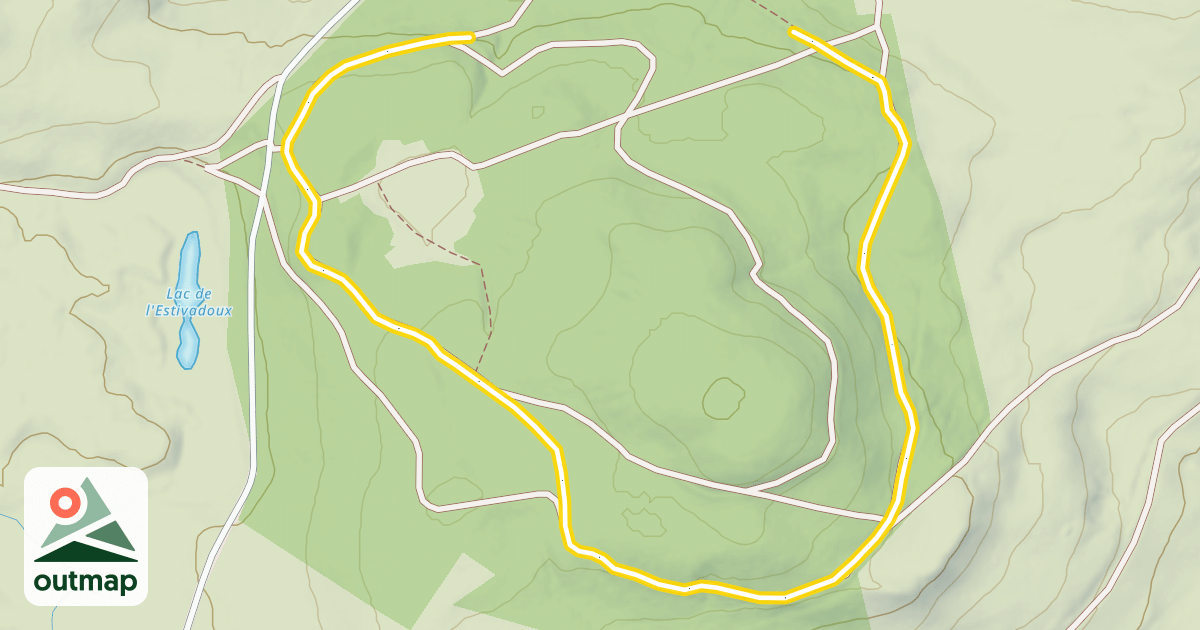 Map of Lac d'Estivadoux