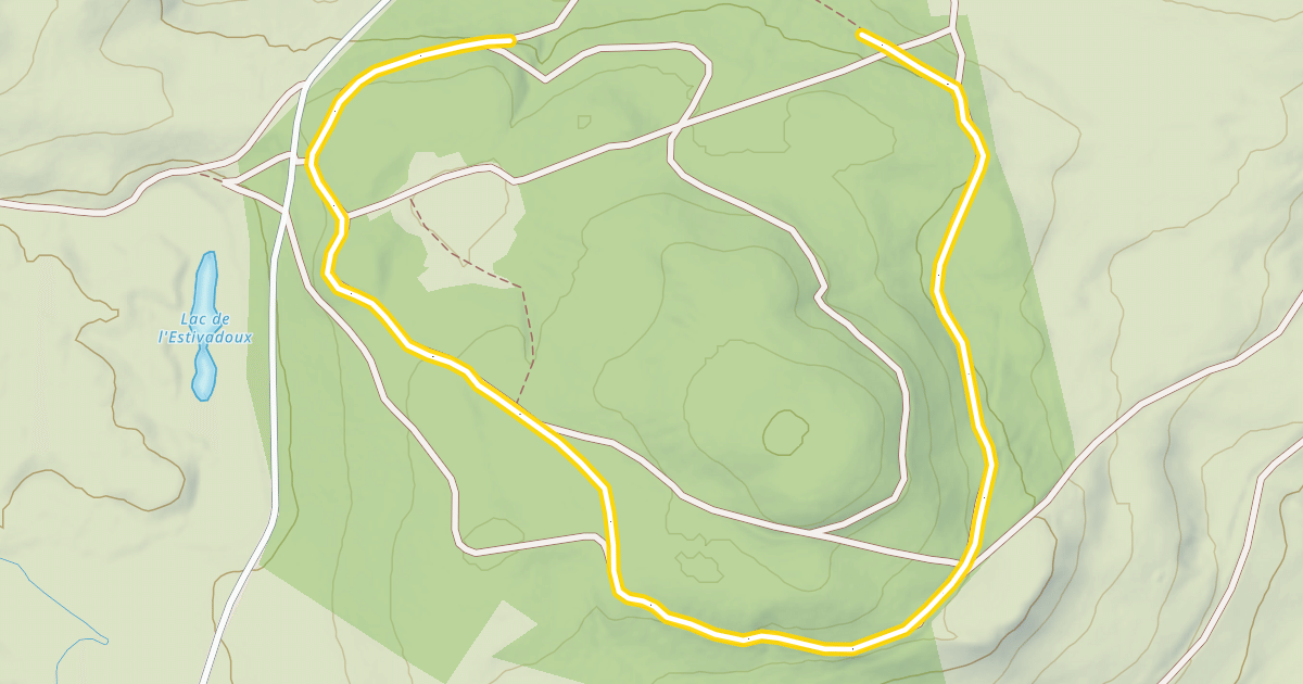 Map preview of Lac d'Estivadoux