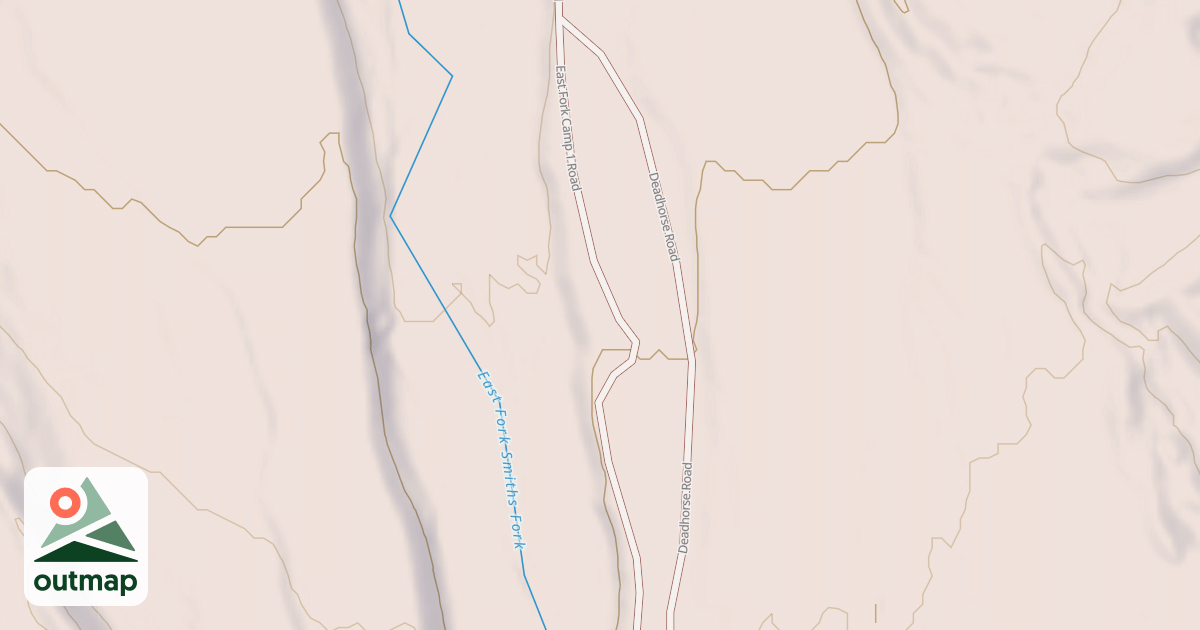Map of EAST FORK CAMP 1