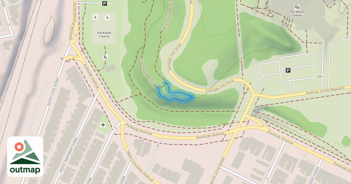 Map of Crossbow Trail Extension (Advanced)