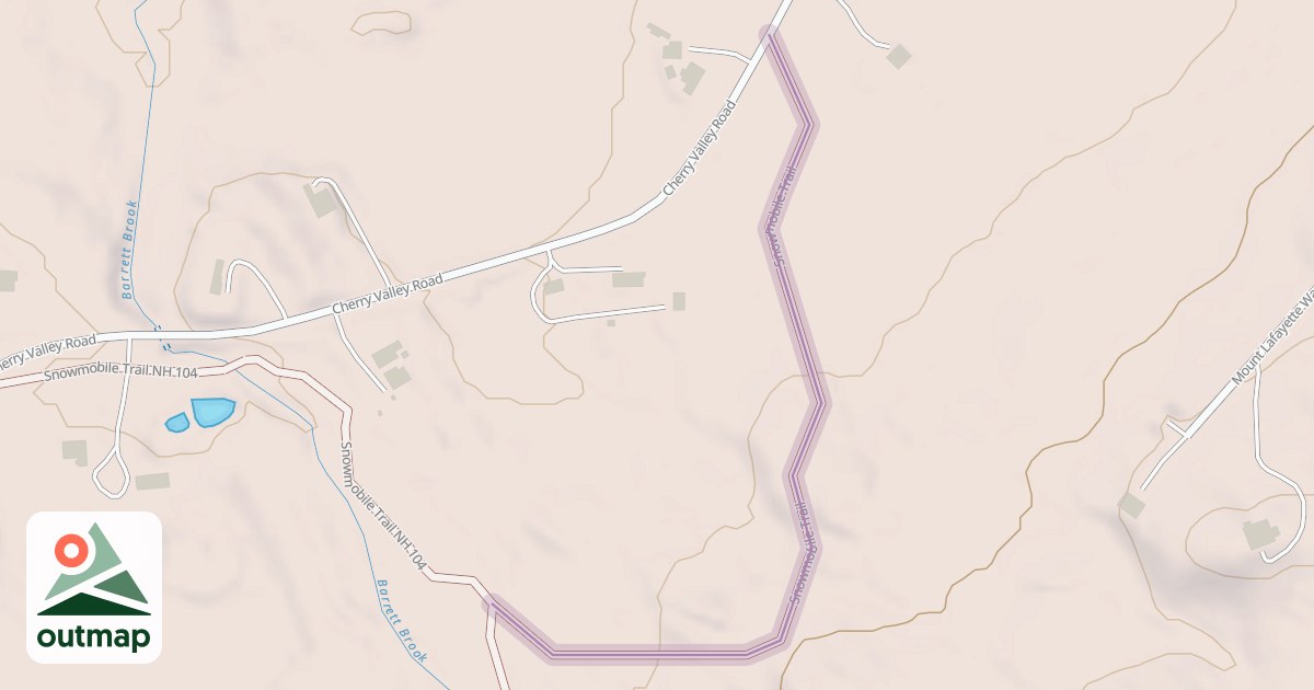 Map of Snowmobile Trail