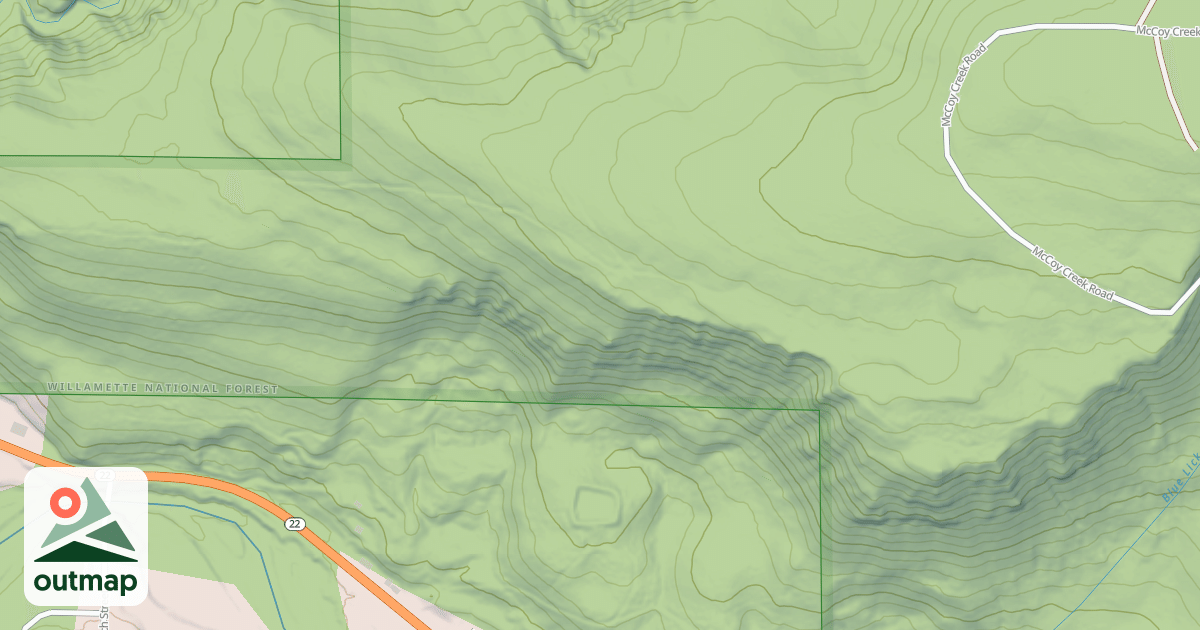 Map of USFS National Forest System Roads {B35D3EC3-D05A-425D-9827-EF75F21C6F73}