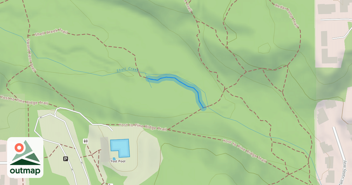 Map of Shell Creek Trail