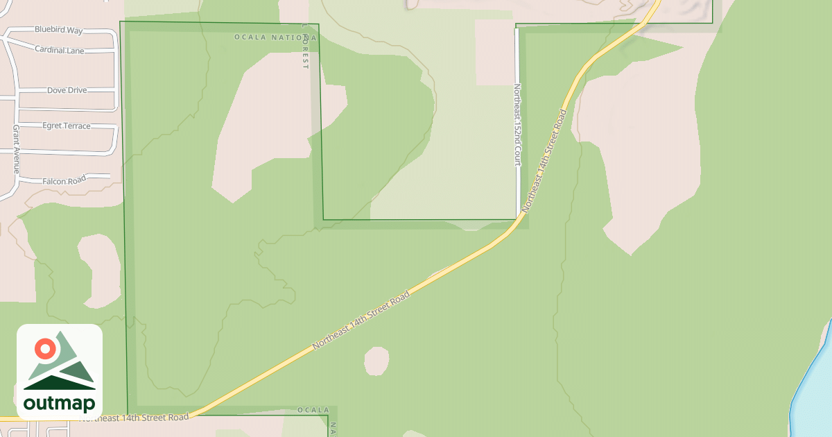 Map of NE 14TH ST. RD.