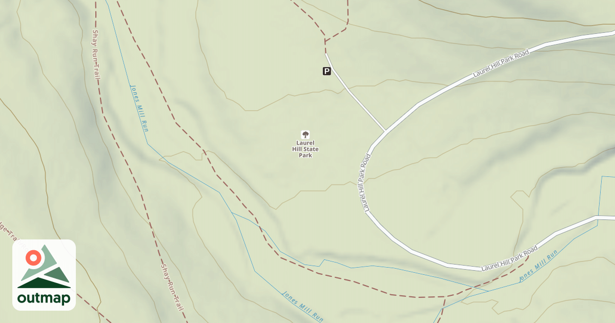 Map of Laurel Hill State Park Trails