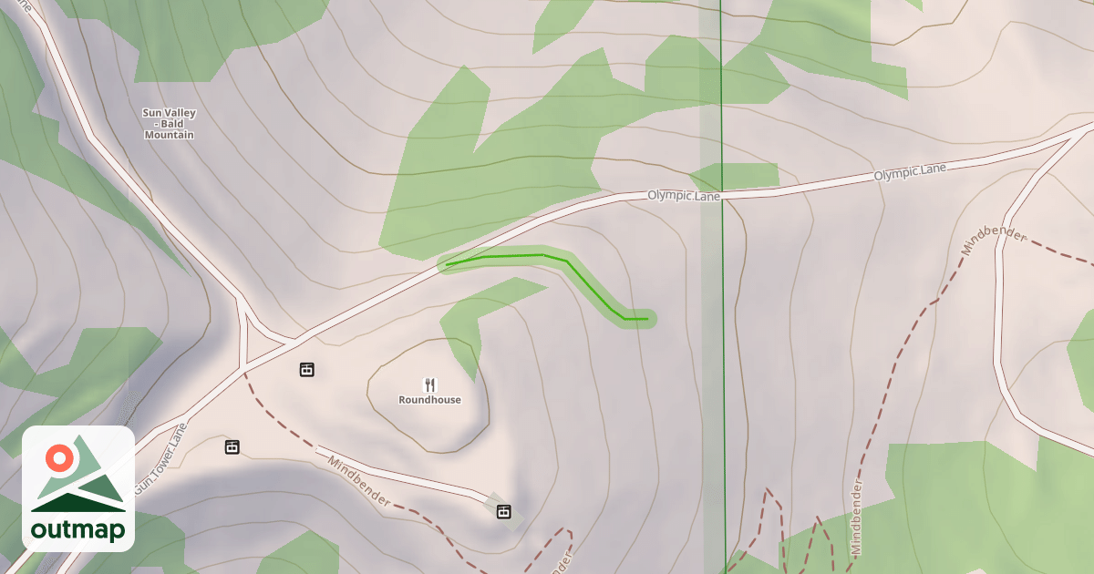 Map of Roundhouse Slope