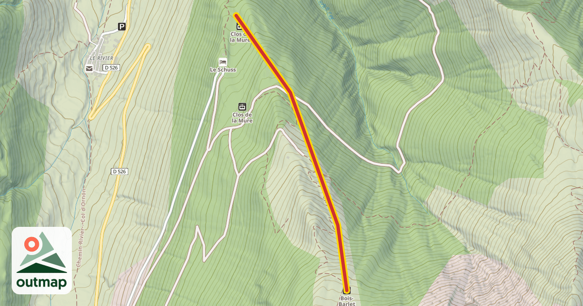Map of Bois-Barlet