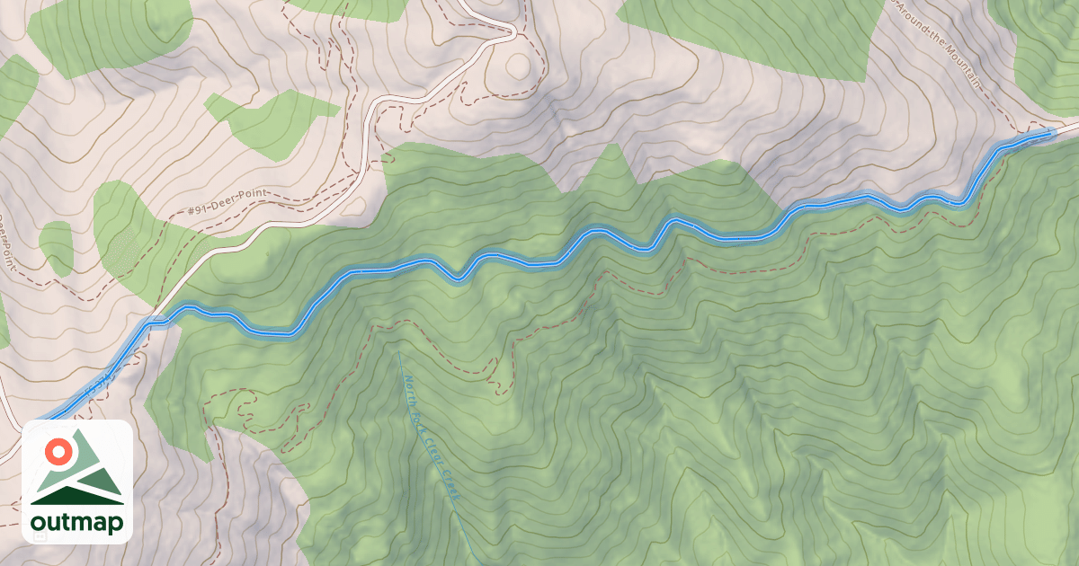 Map of Nugget Cat Track