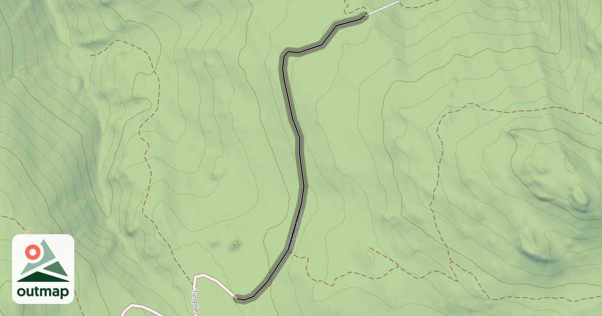 Map of Tungsten Spur