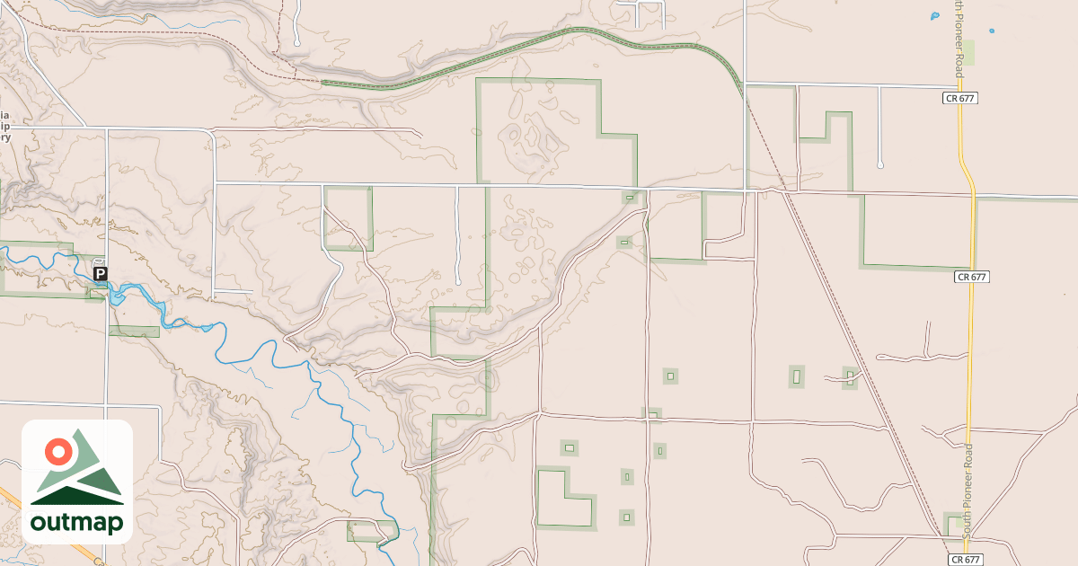 Map of Betsie Valley State Trail