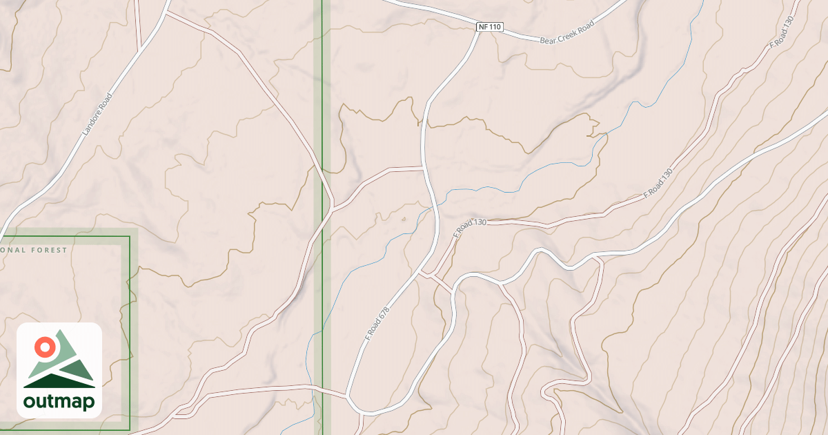 Map of BESSIE GULCH