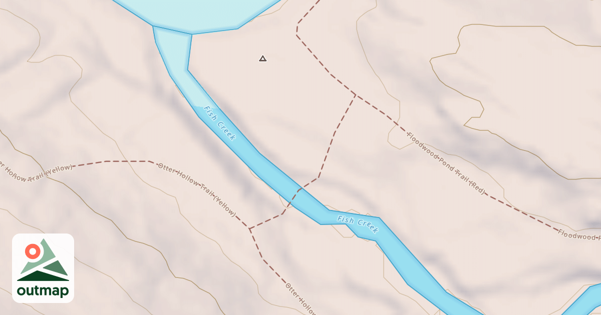 Map of Fsih Creek Bridge Trail