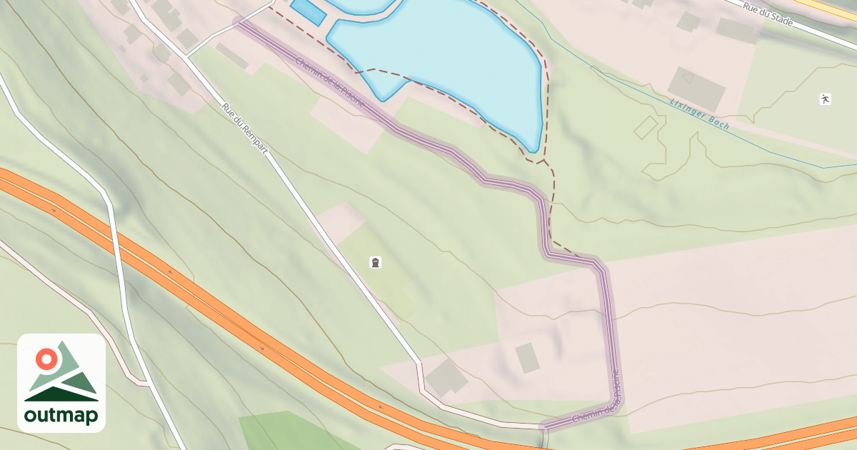 Map of Chemin de la Piscine