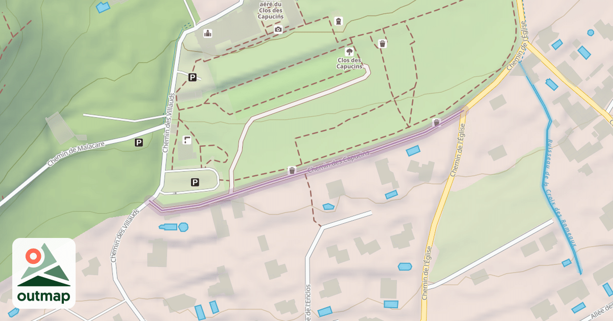 Map of Chemin des Capucins