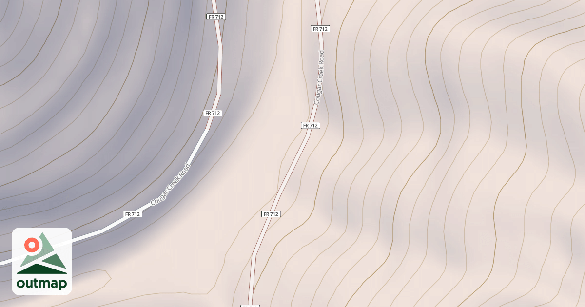 Map of COUGAR CREEK