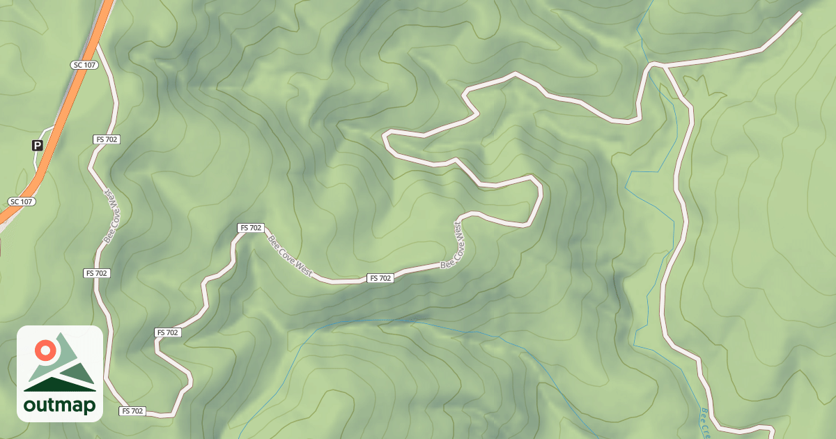 Map of BEE COVE WEST