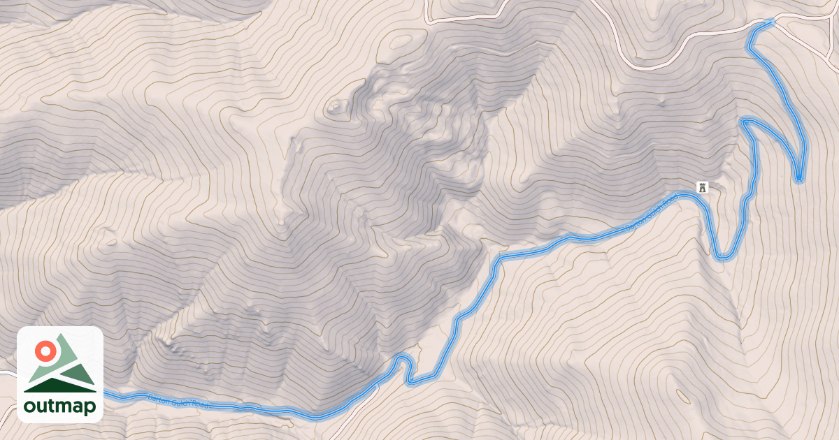 Map of Barton Gulch Road