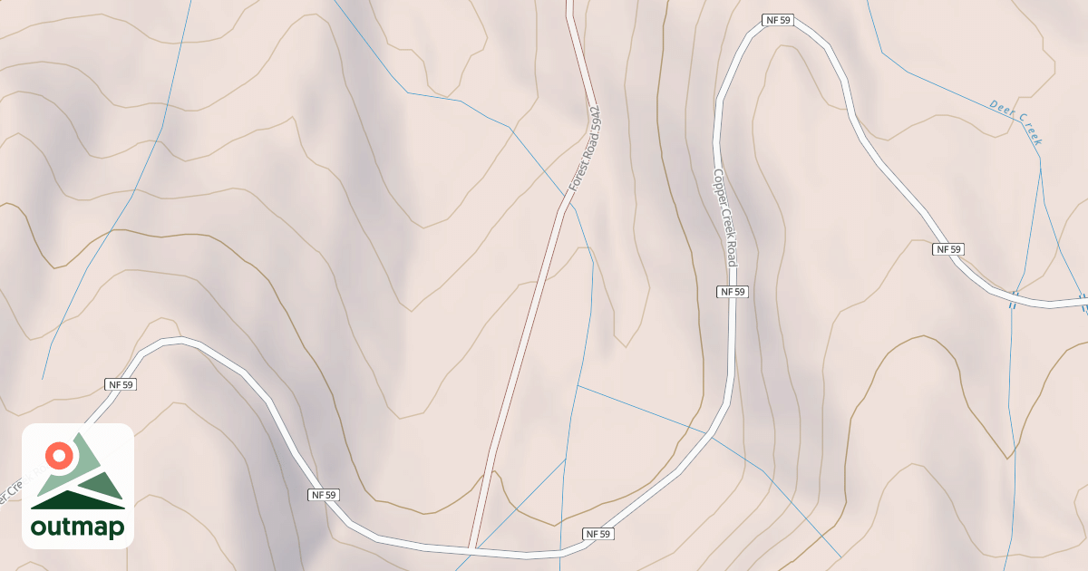 Map of MIDDLE DEER