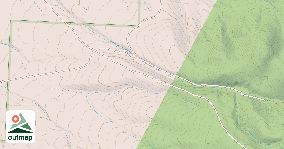 Map of MOHAWK CANYON
