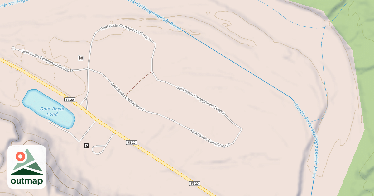 Map of GOLD BASIN CG