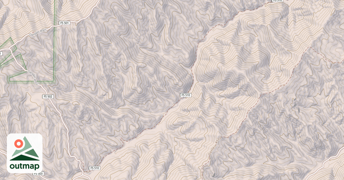 Map of Danskin #510
