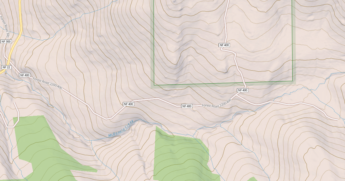 Map preview of MCDONALD BASIN