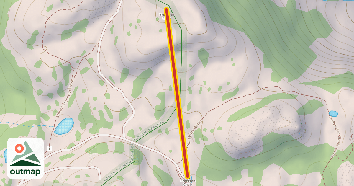 Map of Brockton Chairlift