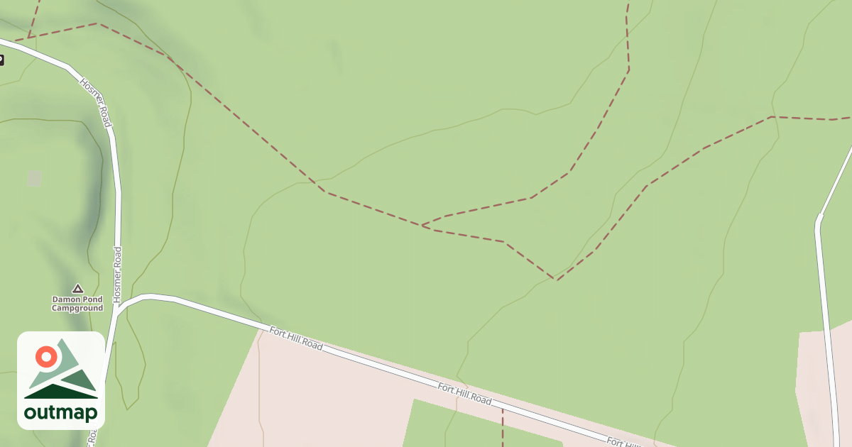 Map of Friends Loop Trail (Orange)