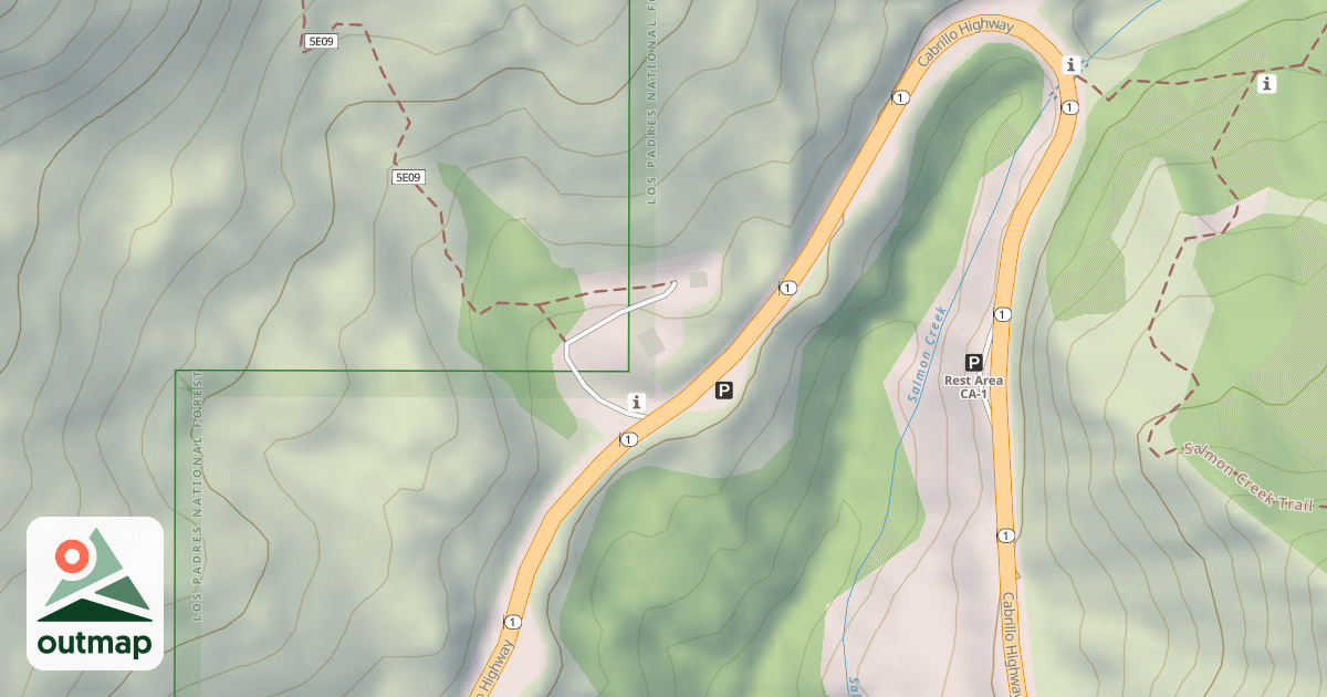 Map of SALMON CR. STA