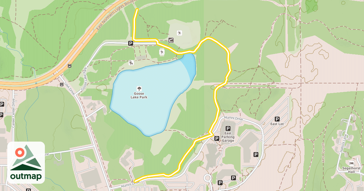 Map of Goose Lake Trail