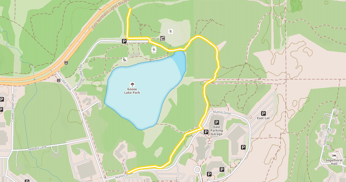 Map preview of Goose Lake Trail