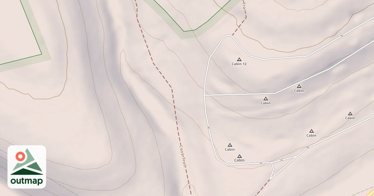 Map of Cook Forest State Park Trails