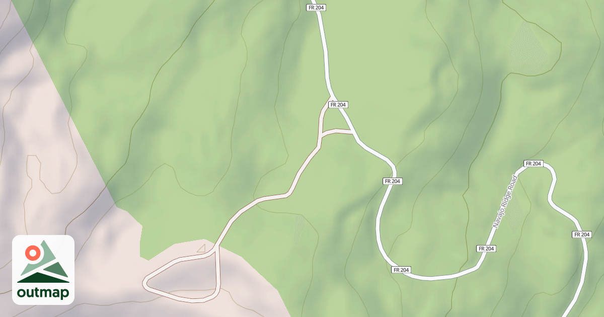 Map of Navajo Lake Snomobile
