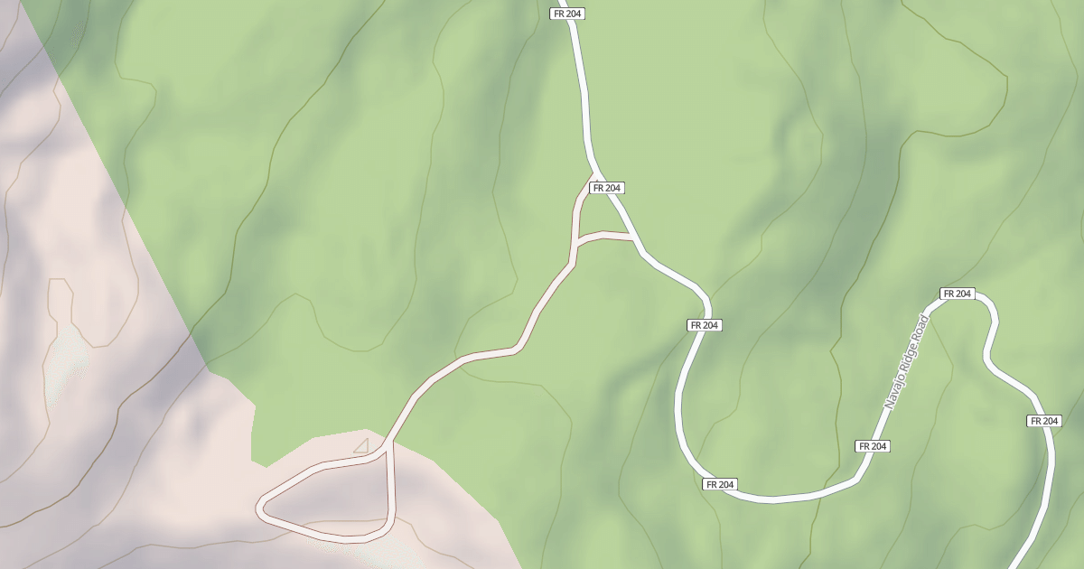 Map preview of Navajo Lake Snomobile