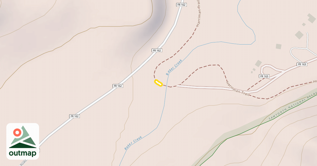 Map of Harriman Trail